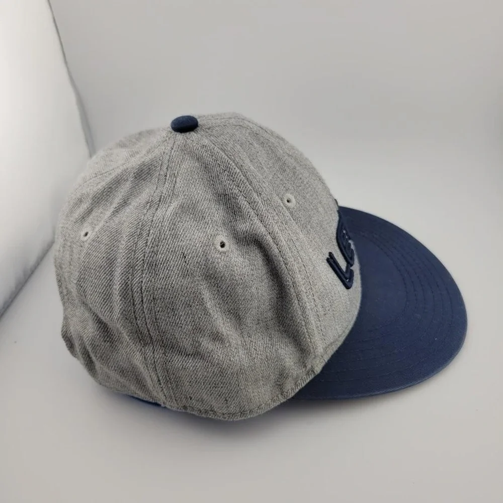 Levis Hat Cap Snap Back Gray Blue Embroidered Wool Cotton Mens Modern Streetwear